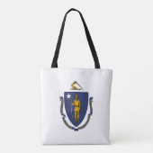 Massachusetts Staatsvlag Tote Bag (Achterkant)