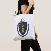 Massachusetts Staatsvlag Tote Bag (Dichtbij)