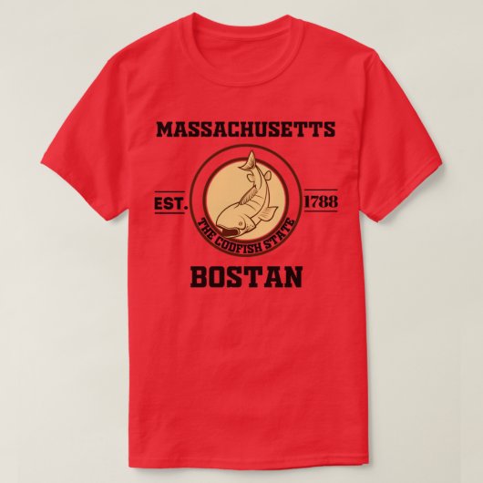 Massachusetts State2 T-shirt (Design voorkant)
