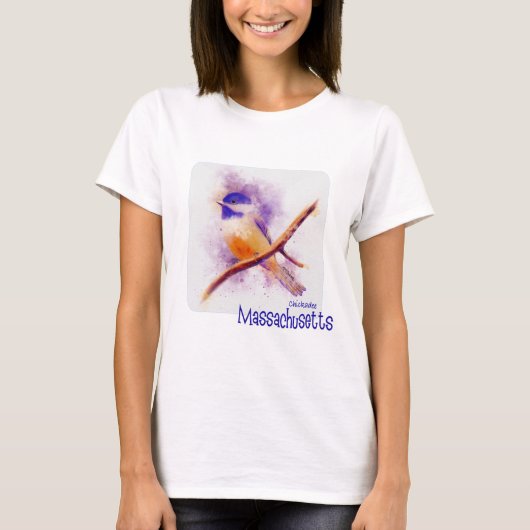 Massachusetts State Bird, de Chickadee T-shirt (Voorkant)