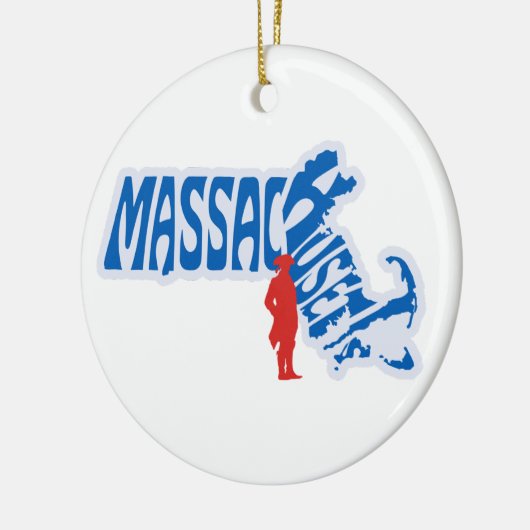 Massachusetts State Christmas Tree Ornament (Links)