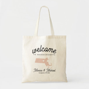 MASSACHUSETTS State Destination Weddenschap IEDERE Tote Bag