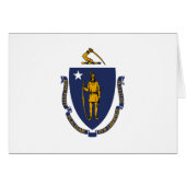 Massachusetts State Flag (Voorkant Horizontaal)