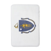 Massachusetts State Flag Badmat (Voorkant Verticaal)