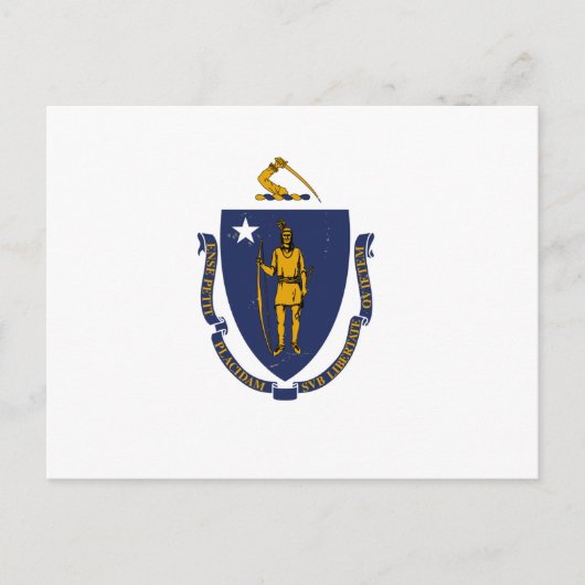 Massachusetts State Flag Briefkaart (Voorkant)