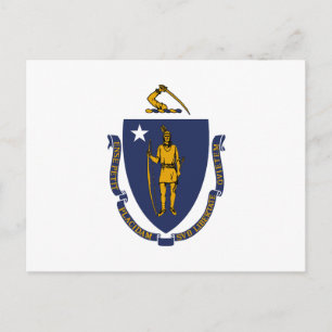 Massachusetts State Flag Briefkaart