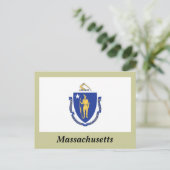Massachusetts State Flag Briefkaart (Staand voorkant)
