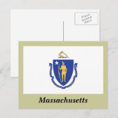 Massachusetts State Flag Briefkaart (Voorkant / Achterkant)