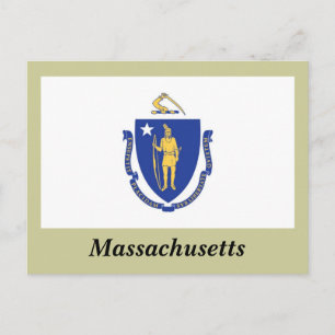 Massachusetts State Flag Briefkaart