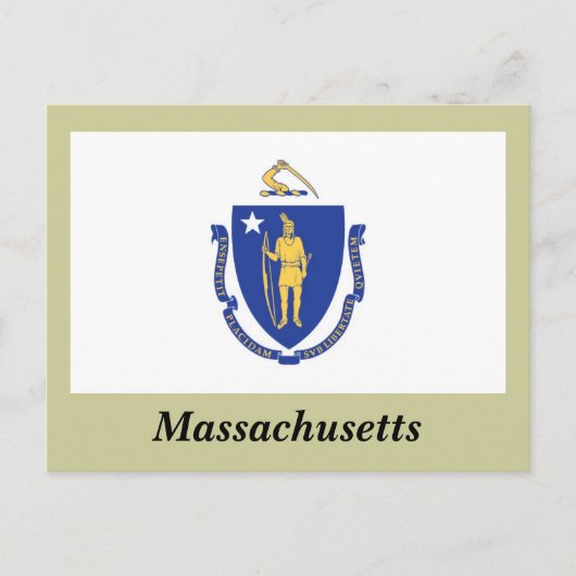 Massachusetts State Flag Briefkaart (Voorkant)