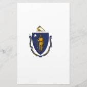 Massachusetts State Flag Briefpapier (Voorkant)
