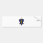 Massachusetts State Flag Bumpersticker (Voorkant)