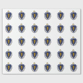 Massachusetts State Flag Cadeaupapier (Vlak)