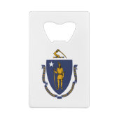 Massachusetts State Flag Creditkaart Flessenopener (Achterkant)