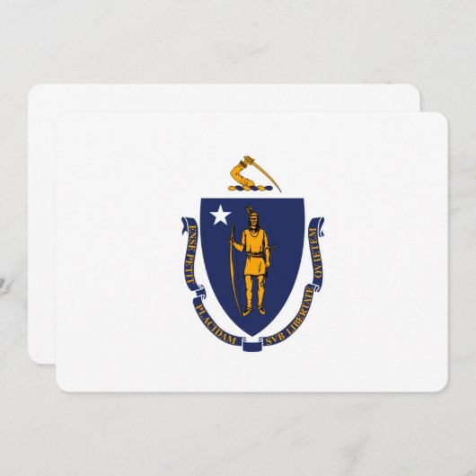 Massachusetts State Flag Design (Voorkant / Achterkant)