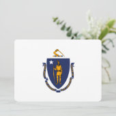 Massachusetts State Flag Design (Staand voorkant)
