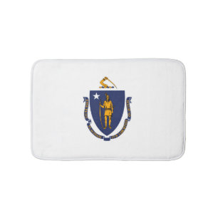 Massachusetts State Flag Design Badmat