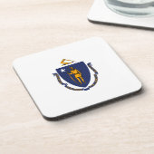 Massachusetts State Flag Design Bier Onderzetter (Linkerzijde)