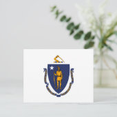 Massachusetts State Flag Design Briefkaart (Staand voorkant)