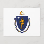 Massachusetts State Flag Design Briefkaart (Voorkant)