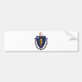 Massachusetts State Flag Design Bumpersticker (Voorkant)