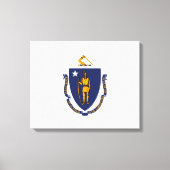 Massachusetts State Flag Design Canvas Afdruk (Voorkant)