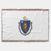 Massachusetts State Flag Design decor Deken (Voorkant)
