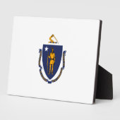 Massachusetts State Flag Design Fotoplaat (Zijkant)