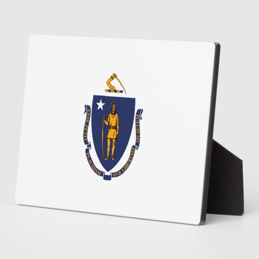 Massachusetts State Flag Design Fotoplaat (Zijkant)