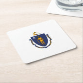 Massachusetts State Flag Design Kartonnen Onderzetters (Schuin)