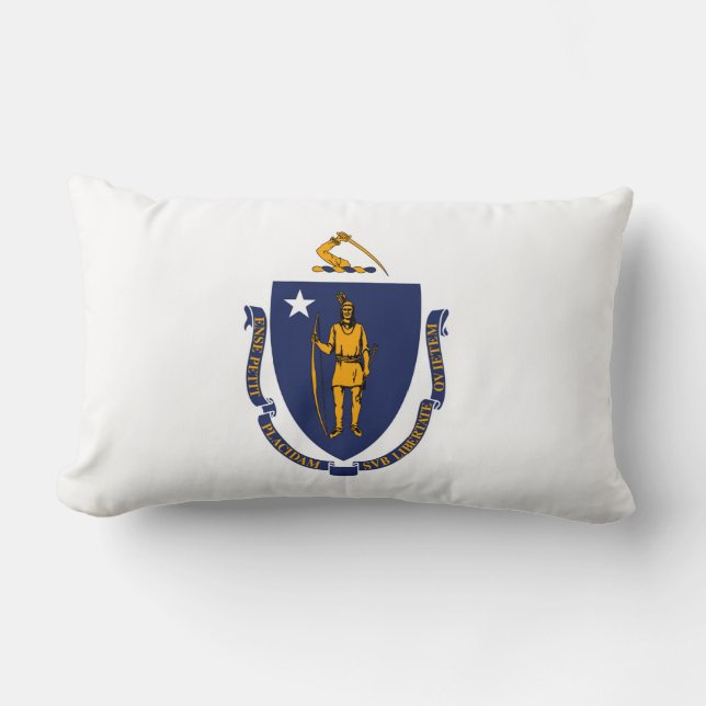 Massachusetts State Flag Design Kussen (Voorkant)