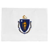 Massachusetts State Flag Design Large Cadeautasje (Achterkant)