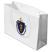 Massachusetts State Flag Design Large Cadeautasje (Achterkant Gekanteld)