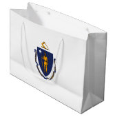 Massachusetts State Flag Design Large Cadeautasje (Voorkant Gekanteld)