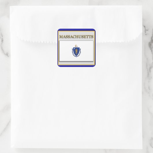Massachusetts State Flag Design Sticker (Tas)