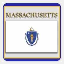 Massachusetts State Flag Design Sticker