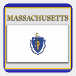 Massachusetts State Flag Design Sticker