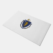 Massachusetts State Flag Deurmat (Schuin)