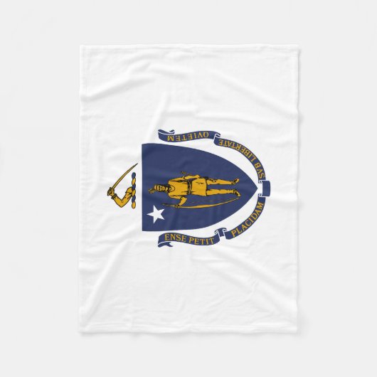 Massachusetts State Flag Fleece Deken (Voorkant)