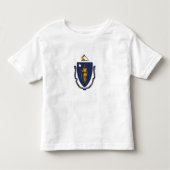 Massachusetts State Flag Kinder Shirts (Voorkant)