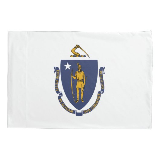 Massachusetts State Flag Kussensloop (Achterkant)