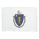 Massachusetts State Flag Kussensloop (Voorkant)