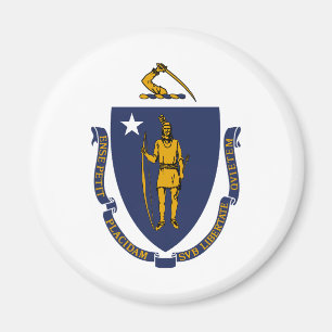 Massachusetts State Flag Magneet