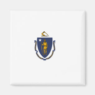 Massachusetts State Flag Magneet