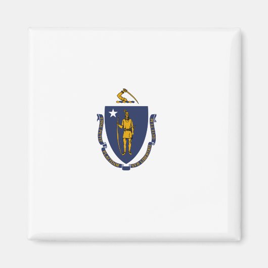 Massachusetts State Flag Magneet (Voorkant)