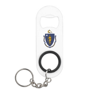 Massachusetts State Flag Mini Flessenopener