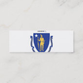Massachusetts State Flag Mini Visitekaartje (Achterkant)