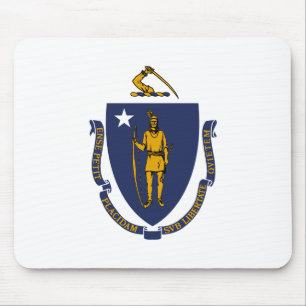 Massachusetts State Flag Muismat