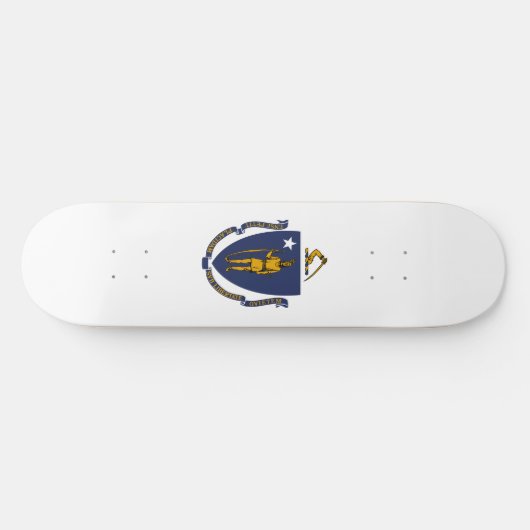 Massachusetts State Flag Persoonlijk Skateboard (Horizontaal)