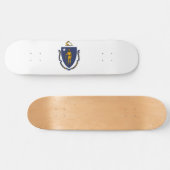 Massachusetts State Flag Persoonlijk Skateboard (Horizontaal)
